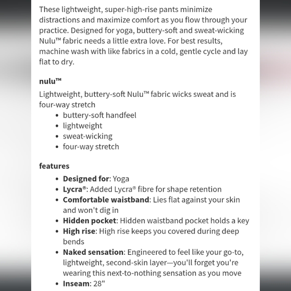 🍋 LULULEMON 🍋 Align 28" Black Size 2 - Picture 12 of 13